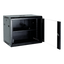 Armadio rack a parete - Fino a 6U rack da 19" - Fino a 100 Kg di carico - Con ventilazione e passacavi - Profondità 600 mm