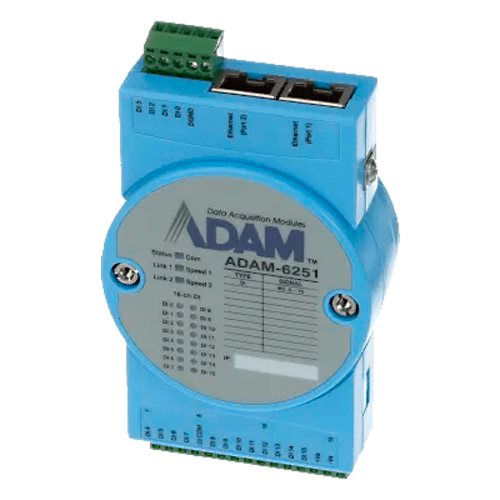 Modulo di acquisizione e controllo dati - 16 ingressi digitali - Protocolli: Modbus/TCP, TCP/IP, UDP, HTTP,... - Possibilità di creare regole di controllo analogico - Server web integrato - 2 porte Ethernet 10/100 Base-TX - Innowatt