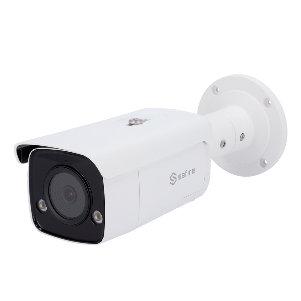 IP camera 4 Mpx - 1/2.7" Ultra Low Light sensor - H.265+ | 2.8 mm lens | WDR | IR 60 m - Microphone | Loudspeaker | Alarm | Light with deterrent function - Truesense2: Improved false alarm filter