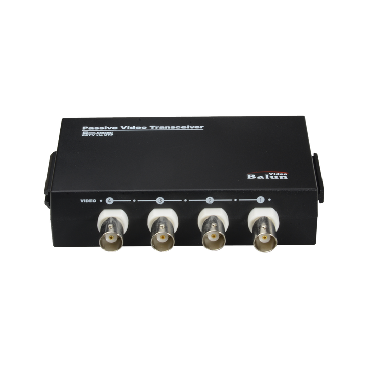 Video Balun for HDTVI / HDCVI / AHD /CVBS - 4 Passive Channels - Includes 4 BA612P-HACs - BNC & RJ45 Connection - Distance: 180 ~ 440m