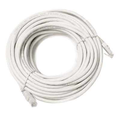Cable UTP Safire - Ethernet - Conectores RJ45 - Categoría 5E - 20 m - Color blanco