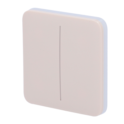 Ajax - LightSwitch SoloButton - Touch panel for double light switch - Compatibility with AJ-LIGHTCORE-2G - LED backlight - Touchless touch panel - Ivory color