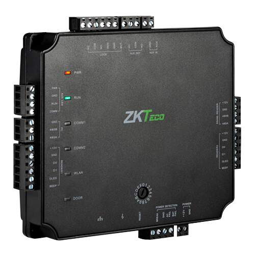 Controlador de acceso PoE - Acceso con tarjeta o contraseña - TCP/IP | Conexión con controlador esclavo - 2 lectores para Wiegand | 2 lectores para OSDP - Salida de relé para 1 puerto - Software serie ATLAS integrado y aplicación móvil