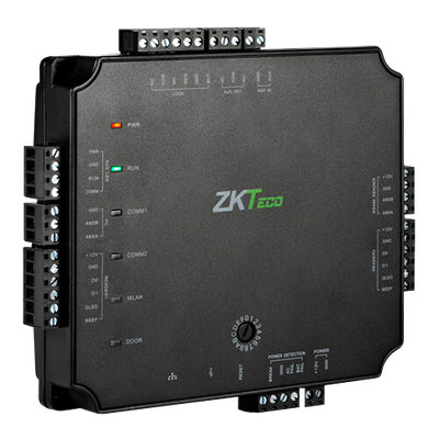 Controlador de acceso PoE - Acceso con tarjeta o contraseña - TCP/IP | Conexión con controlador esclavo - 2 lectores para Wiegand | 2 lectores para OSDP - Salida de relé para 1 puerto - Software serie ATLAS integrado y aplicación móvil