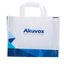 Akuvox - Borsa riutilizzabile con manici - Fibra di poliestere - Colore blu e bianco - Innowatt