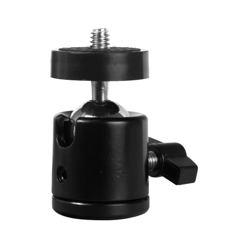 Tripod ball head - Fits cameras with standard 1/4" screw - 360º swivel joint - Supports heavy loads