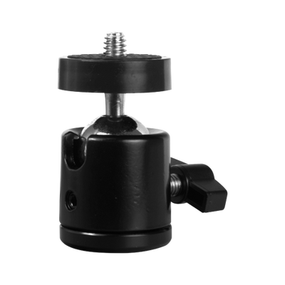 Tripod ball head - Fits cameras with standard 1/4" screw - 360º swivel joint - Supports heavy loads