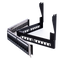 Blank corner patch panel - 24 FTP ports - 1U rack format - Without electronics - Cable tie bar included - With grounding wire