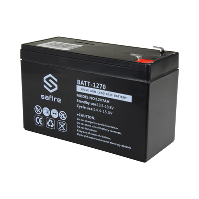 Rechargeable battery - AGM lead-acid technology - Voltage 12 V - Capacity 7.0 Ah - 93.5 x 151 x 65 mm / 2100 g - For backup or direct use