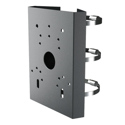 Staffa per pali/lampioni Safire Smart - Per telecamere dome motorizzate - Diametro 118~140 mm - Produzione in acciaio laminato SPCC - Colore grigio - Passacavo