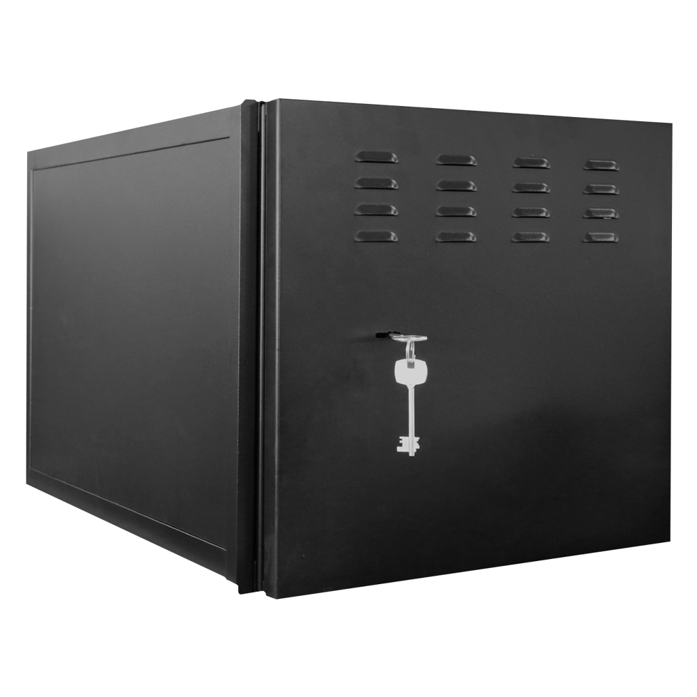 Custodia in metallo chiusa per DVR - Specifica per TVCC - Per i registratori fino a 6U rack - Serratura da leva - Compatibile con lo standard RACK di 19" - Qualità e resistenza