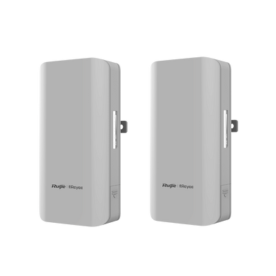 Reyee - Wireless connection up to 2km - 5Ghz frequency - Based on 802.11 a/n/ac - IP54, suitable for outdoor use - 2 mated units