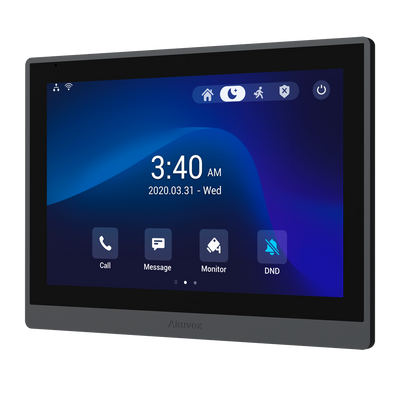 Android 9.0 Monitor for Video Intercom - 10" IPS screen | Third-party applications - Crystal Clear two-way audio | Easy UI - TCP/IP, PoE, SIP Standard - Maintenance via Cloud - Monitor and external station connection via Cloud