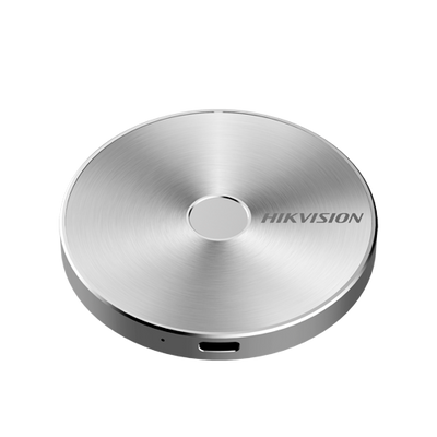Disco duro portátil Hikvision SSD" - 512GB de capacidad - Interfaz USB 3.2 Gen2 Tipo C - Velocidad de lectura y escritura de hasta 510 MB/s - Máxima seguridad con cifrado de huellas dactilares - Caja de aluminio