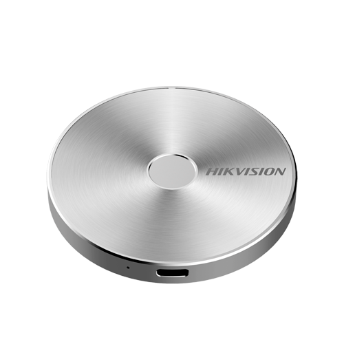 Hard disk portatile Hikvision SSD" - Capacità 512GB - Interfaccia USB 3.2 Gen2 Tipo C - Velocità di lettura e scrittura fino a 510 MB/s - Massima sicurezza con la crittografia delle impronte digitali - Custodia in alluminio