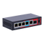 Safire Indoor POE extender Switch - Extended POE power supply - 4 PoE ports + 1 Uplink RJ45 +1 SFP - IEEE 802.3 af/at/bt - Maximum power output 60 W - Ports 10/100/1000 Mbps