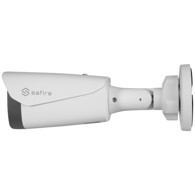 Telecamera Safire bullet 5 Mpx - Full Color Vision - Night Color - Lente 3.6 mm / DWDR - F1.0 per una migliore illuminazione - Illuminazione minima 0.01 Lux - Illuminazione LED bianca 20 m