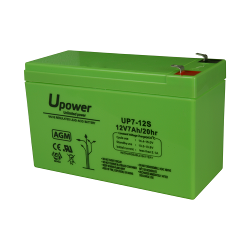 Upower - Rechargeable battery - AGM lead-acid technology - Voltage 12 V - Capacity 7.0 Ah - 93.5 x 151 x 65 mm / 2180 g - For backup or direct use
