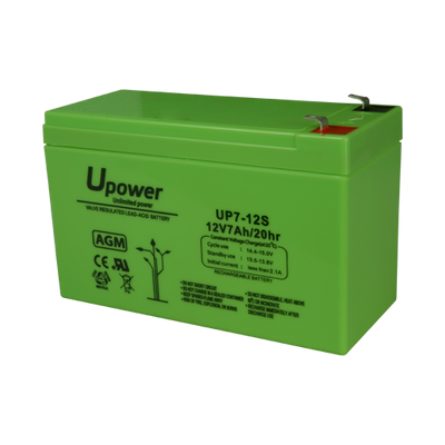 Upower - Rechargeable battery - AGM lead-acid technology - Voltage 12 V - Capacity 7.0 Ah - 93.5 x 151 x 65 mm / 2180 g - For backup or direct use