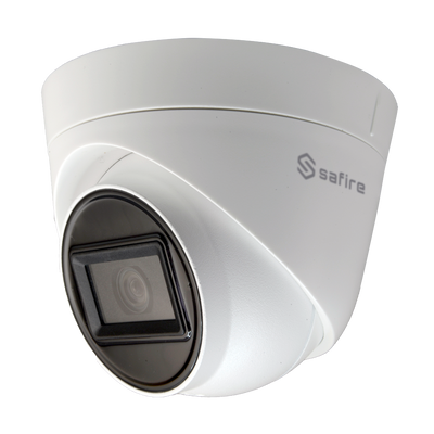 Safire Gamma PRO Dome Cameras - 4 in 1 output - 5 Mpx high performance CMOS - 2.8 mm lens | IR range 40 m - Audio over coaxial cable - Waterproof IP67