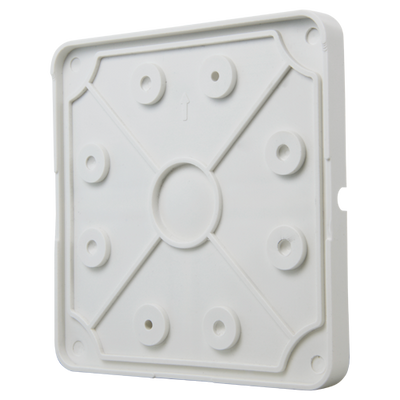 Rigid cover for junction box - For outdoor use - Allows wiring to be inserted inside - Made of PVC