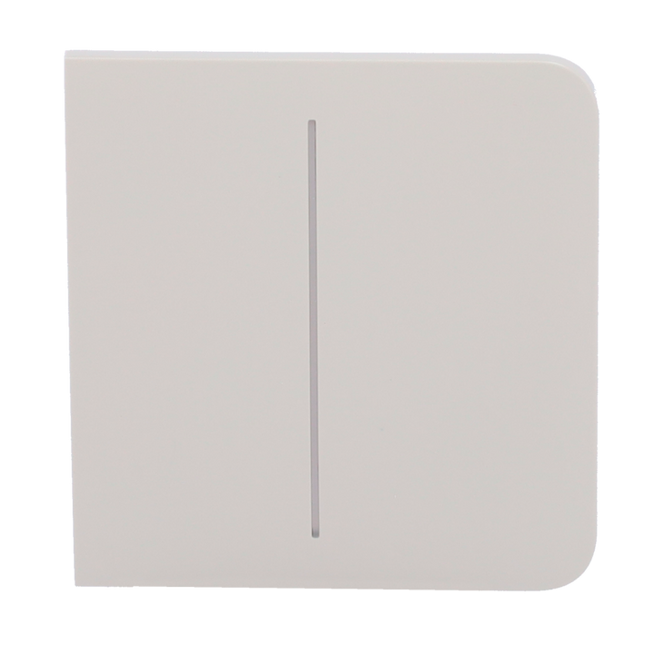 Ajax - LightSwitch SideButton - Double Light Switch Touch Panel - Compatible with AJ-LIGHTCORE-2G - LED Backlight - Touchless Side Touch Panel - Oyster Gray Color