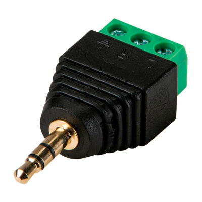 SAFIRE connector - Jack 3.5 mm Stereo - Output +/ from 2 terminals - 42 mm (Fo) - 18 mm (An) - 4 g