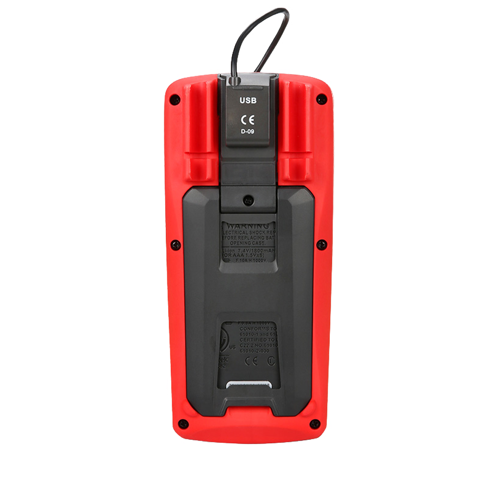 Digital multimeter - PC connection for data transfer - AC/DC measurement: up to 1000V and 10A - Resistance, capacitance and frequency measurement - Temperature measurement between -40°C~1000°C - True RMS | Continuity of the Buzzer | Diode test