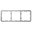 Telaio per tre interruttori - Compatibile con 2 x AJ-SIDEBUTTON - Compatibile con 1 x AJ-CENTERBUTTON - Innowatt