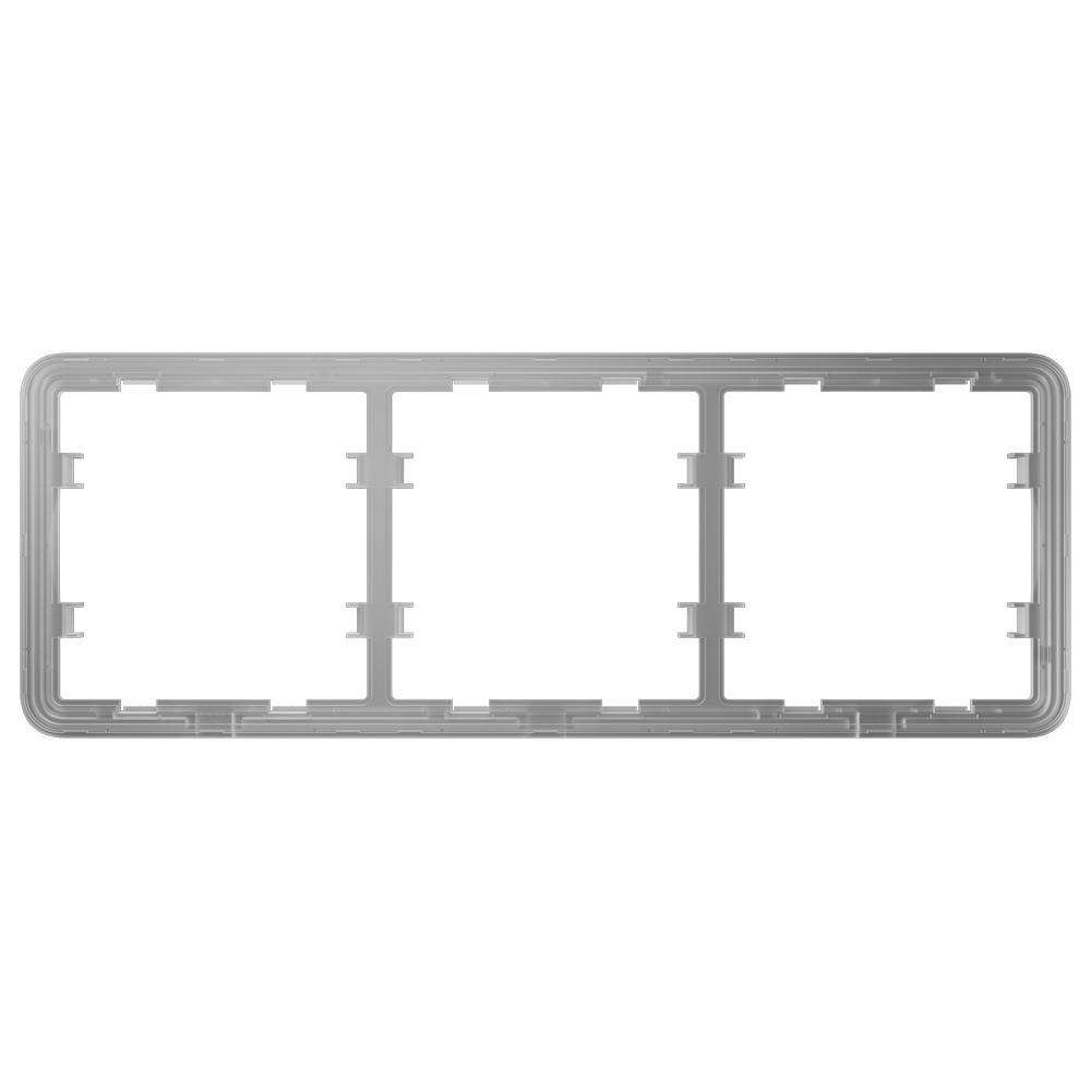 Telaio per tre interruttori - Compatibile con 2 x AJ-SIDEBUTTON - Compatibile con 1 x AJ-CENTERBUTTON - Innowatt