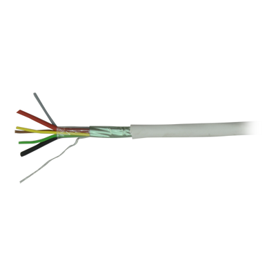 4 signal wires + 2 power wires - Flexible electrolytic copper conductor - Polyester aluminum screen + CuSn drain - 100 m coil - CPR certificate Cca -1sb, a1, d2 - Low losses