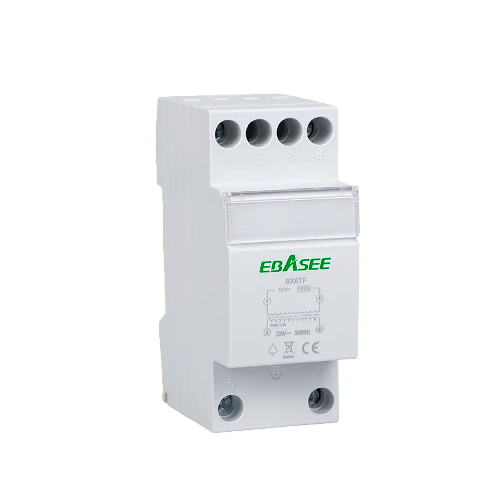 AC/AC transformer - Input AC 230 V - Output AC 8 / 12 / 24 V - Power 15 VA - On DIN rail - Designed for video doorbell