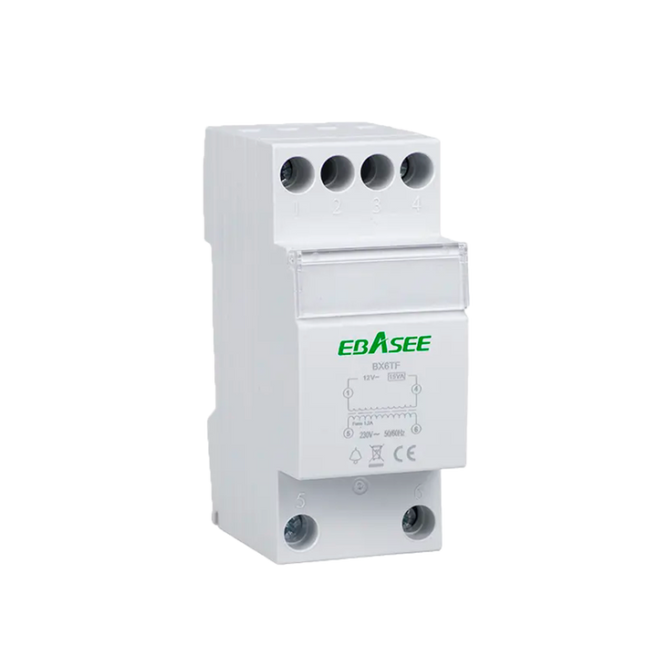 AC/AC transformer - Input AC 230 V - Output AC 8 / 12 / 24 V - Power 15 VA - On DIN rail - Designed for video doorbell