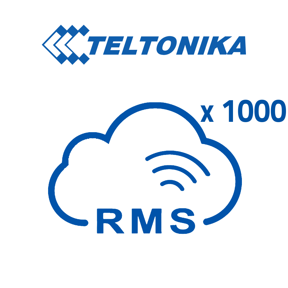 Licenze Piattaforma Teltonika RMS - Pack di 1000 Licenze (Crediti) - Monitoraggio remoto Router Teltonika - Configurazione remota Router Teltonika - Gestione Telnet / SFTP / SSH / HTTP / HTTPS - 1 La licenza consente la gestione di 1 router per 1 mese