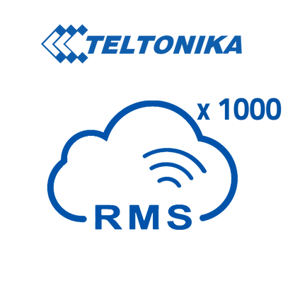 Licenze Piattaforma Teltonika RMS - Pack di 1000 Licenze (Crediti) - Monitoraggio remoto Router Teltonika - Configurazione remota Router Teltonika - Gestione Telnet / SFTP / SSH / HTTP / HTTPS - 1 La licenza consente la gestione di 1 router per 1 mese