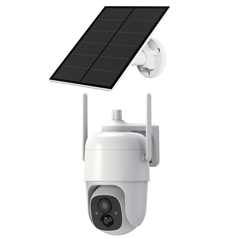 VicoHome Wifi Battery 3Mpx IP Camera - PT Movement / PIR Sensor - 9000 mAh Lithium Battery / Solar Panel - 3.2 mm Lens / IR 10 m / White LED - Audio / Message and Dissuasive Light / SD Slot - VicoHome App and Cloud / Compatible with Alexa