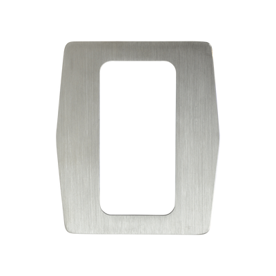 Placa de acero a medida para torniquetes - Marco de acabado para lectores biométricos - Apto para lectores ZK-FR1200(-MF) - Fabricado en acero inoxidable - Diseño ligero y elegante - Fácil instalación