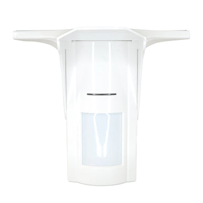 Rivelatore PIR solare esterno - Wireless - Doppia tecnologia - PIR e Microonde - Intervallo rilevamento 8 m / 110º - Batteria di backup inclusa