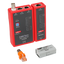 Tester di cavi - Controllo dello stato dei cavi RJ45/RJ11/BNC - Test modalità veloce e modalità lenta - Spegnimento automatico