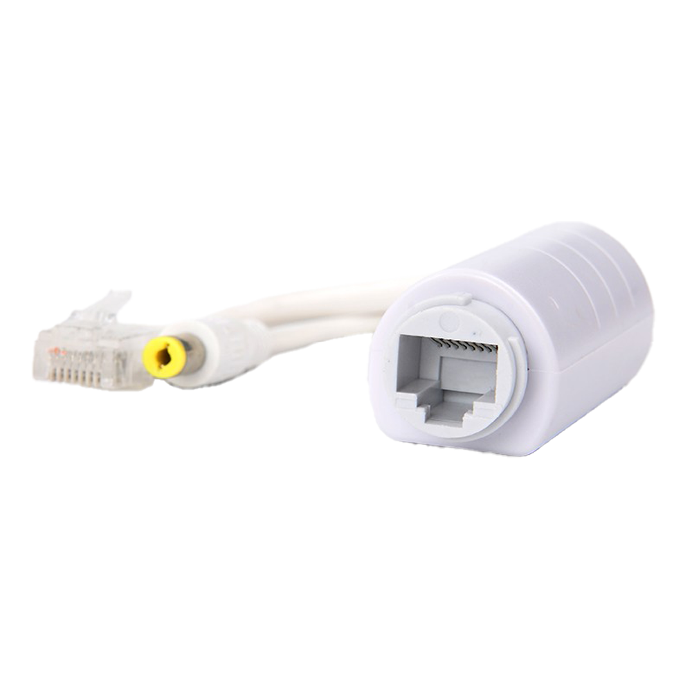 PoE Splitter
 - Per telecamere IP no PoE
 - Ingresso RJ45 (PoE) / Uscita RJ45 e jack  - Velocità 10/100Mbps - Potenza massima 15 W / DC 12 V / 1A - PoE IEEE802.3af / PoE IEEE802.3at | IP66