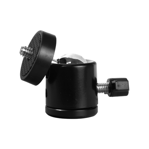 Tripod ball head - Fits cameras with standard 1/4" screw - 360º swivel joint - Supports heavy loads