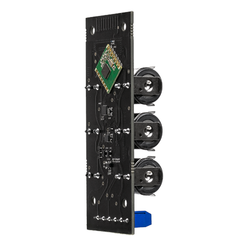 Radio transmitter - 868 MHz Jeweler wireless - Wired input and tamper alarm - Anti-opening tamper (accelerometer) - 3.3 V power supply output - Distance in open space 1600 m