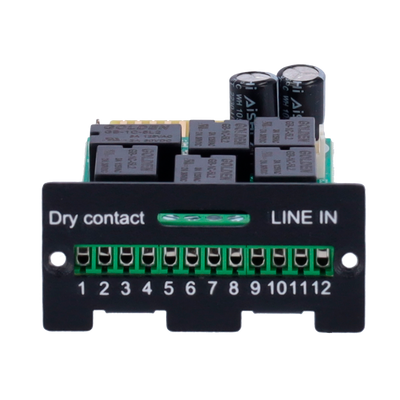 Dry contact mini card - For installation on the SNMP slot of the UPS - Connection to monitoring device - Indicates UPS status