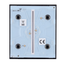 Ajax - LightSwitch CenterButton - Pannello tattile per doppio interruttore della luce  - Compatibile con AJ-LIGHTCORE-2G - Retroilluminazione a LED - Pannello tattile centrale senza contatto - Colore nero - Innowatt