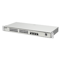 Reyee Switch Cloud Layer 2+ - 24 Gigabit RJ45 ports - 4 SFP+ 10 Gbps ports - Static LAG/DHCP Snooping/IGMP Snooping/Port Mirroring - VLAN/Port Isolation/STP/RSTP/ACL/QoS - DHCP Server/Static Routes