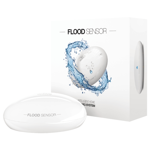 Flood detector - Wireless / Bluetooth - Compatible with Apple HomeKit - Internal antenna - NC contact for Alarm system - DC12V or 1 CR123A 3.0 V battery