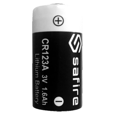 Safire - Battery CR123A - Voltage 3.0 V - Lithium - Nominal capacity 1600 mAh - Compatible with products in the catalog