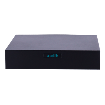 Videoregistratore NVR per telecamere IP - Uniarch - 8 CH video / Compressione Ultra 265 / PoE - HDMI 4K e VGA - Risoluzione massima 8 Mp - Ammette 1 hard disk