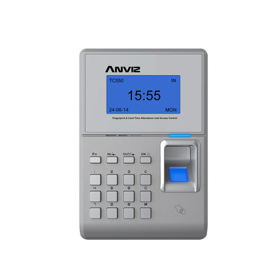 Time and Attendance Control - fingerprint, RFID card and keypad - 2000 records / 50000 logs - TCP/IP, USB, USB Flash, Wiegand, Relay - 8 Time and Attendance Control Modes - Integrated Controller