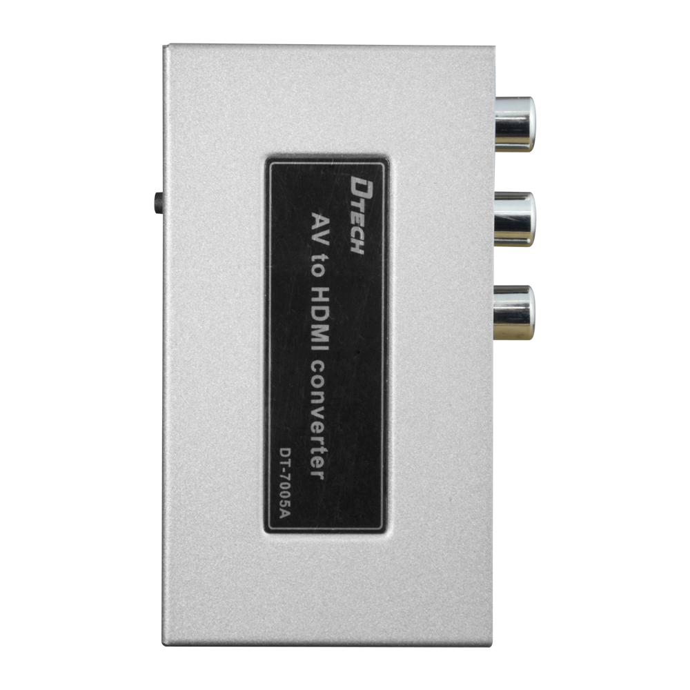 Convertitore AV a HDMI - 1 entrata AV - 1 uscita HDMI - Risoluzione uscita 1080p - Risoluzione di entrata video PAL / NTSC - Entrada Audio Stereo - Innowatt